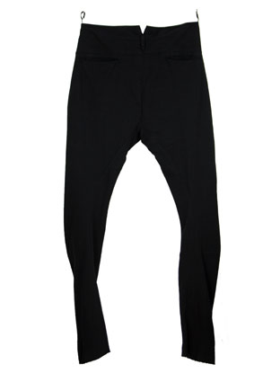 Masnada Men Trousers Superb black cotton linen mix trousers view 3 Masnada Men Trousers Superb black cotton linen mix trousers view 3